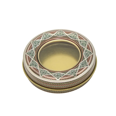 50ml Saffron Spice Box Lilin Bulat Toples Timah Timah Aluminium Teh Timah