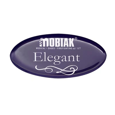 Permanen Epoxy Label Sticker Printing Bisnis Bulat 30mm