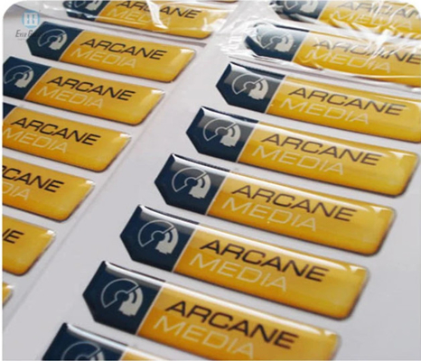 Logo Lencana Pencetakan Stiker Epoxy Serbaguna