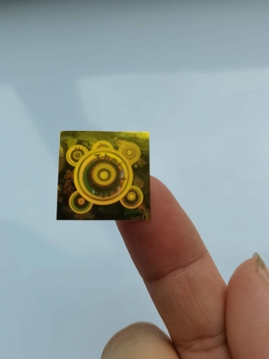 Holo Anti Palsu Stiker Laser Keamanan Nomor Seri Melindungi Konsumen Lingkaran Kustom