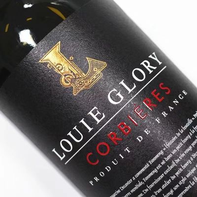 Label Botol Anggur Perekat Ulang Tahun Bir Vodka Minuman Keras Alkohol Botol Stiker Perak Mengkilap