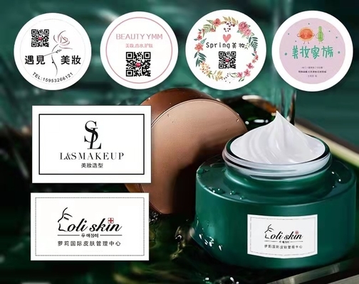 Label Jar Kosmetik Kustom Pencetakan Kontainer Kertas Dilapisi Versi PS