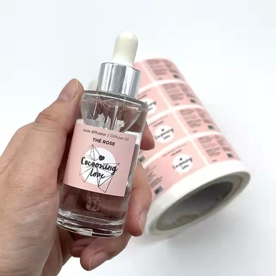 Perawatan Pribadi Label Kosmetik Pencetakan Botol Pembersih Stiker Perekat Luar Ruangan