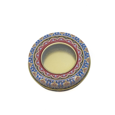 4 Oz 8 Oz Wadah Lilin Timah Logam Bulat 70x20mm