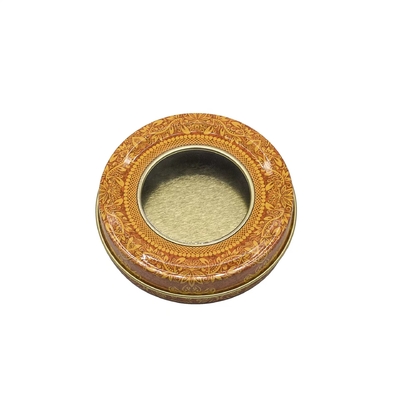 4 Oz 8 Oz Wadah Lilin Timah Logam Bulat 70x20mm