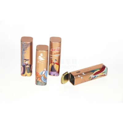 Wadah Penyimpanan Teh Logam Bulat Canister Box Kaleng Kemasan Kaleng