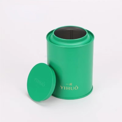Kaleng Teh Kaleng Kaleng Kaleng Matte Black Can Knob Tutup Bagian Dalam Kedap Udara Hitam Daur Ulang