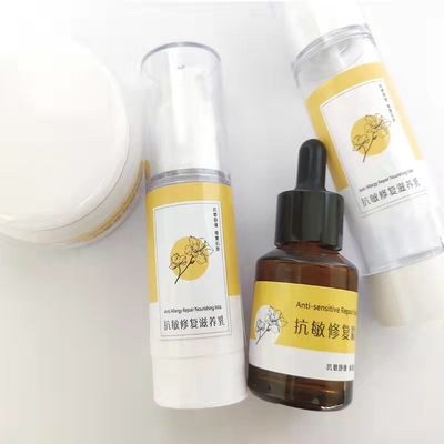 Pencetakan Label Kosmetik Perawatan Kulit Terima Kasih Stiker Botol Pembersih Tangan