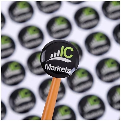 Produsen Label Epoxy Perekat PET Die Cut Stiker Kubah