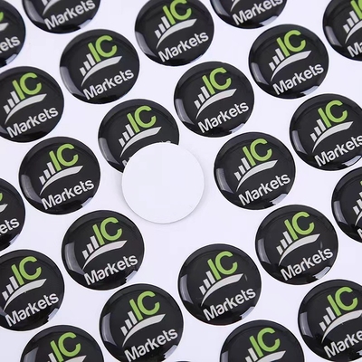 Produsen Label Epoxy Perekat PET Die Cut Stiker Kubah