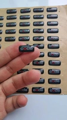 Clear Epoxy Sticker Printing Self Adhesive Tahan Air Stiker Disesuaikan