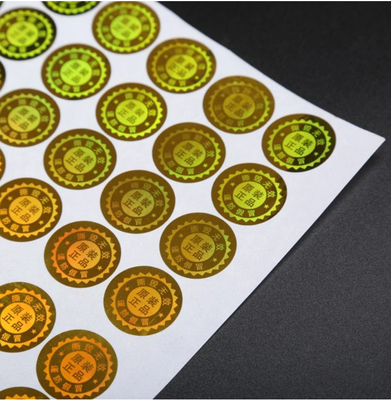 Label Pengiriman Self Adhesive Film Holografik, Stiker Label Gulungan Tahan Air