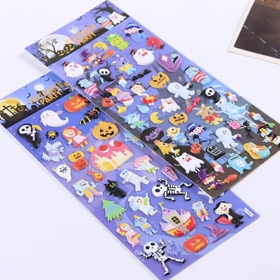 Hologram Glossy Die Cut Stiker Lembar Transparan Lucu Anak-anak Kehamilan Bayi Kertas Dekoratif