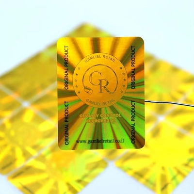 Stiker Hologram Kemasan Perak Untuk Pencetakan Kartu Id Garansi 3d