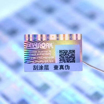 Stiker Hologram Kemasan Perak Untuk Pencetakan Kartu Id Garansi 3d