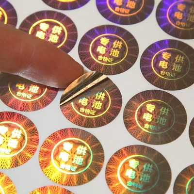 Stiker Segel Bukti Tamper Kustom Dicetak Label Perekat Diri Keamanan Botol Minuman Kecil