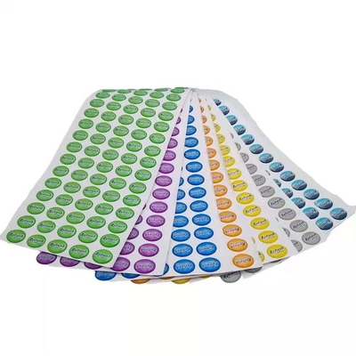 Bulat Epoxy Sticker Printing Vinyl Label Domed Packing Label Clear