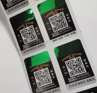 Stiker Hologram Kode Qr Custom Made Label Laser Anti Pemalsuan Asli