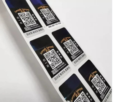 Stiker Hologram Kode Qr Custom Made Label Laser Anti Pemalsuan Asli