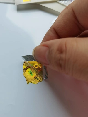 Holo Anti Palsu Stiker Laser Keamanan Nomor Seri Melindungi Konsumen Lingkaran Kustom