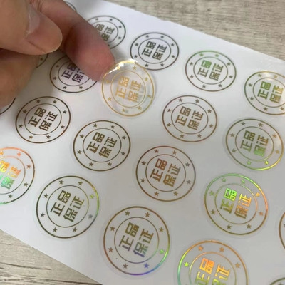 Cetak Sticker Self Adhesive Security Dengan Perubahan Warna Anti Pemalsuan