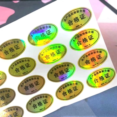 Hologram Pencetakan Desain Disesuaikan SGS Disetujui Anti Pemalsuan