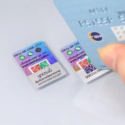 Stiker Hologram Lulus Pencetakan 2D / 3D Kustom, Stiker Hologram PASS Void
