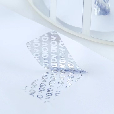 Label Keamanan Hologram 3D Perekat Anti Palsu Void Pembuatan Kode Qr Anti Palsu