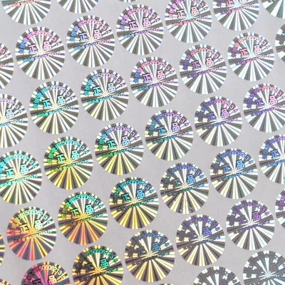 Stiker Hologram Ukuran Disesuaikan Dengan Permukaan Glossy / Matte / Buram