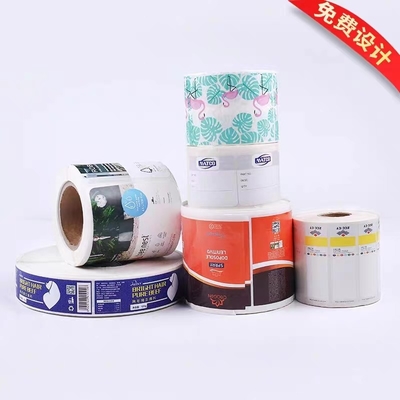Tahan air UV Dicetak Logo Kosmetik Jelas Vinyl Pvc Label Sticker Die Cut