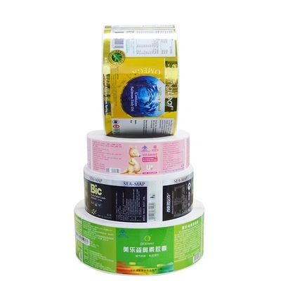 Tahan air UV Dicetak Logo Kosmetik Jelas Vinyl Pvc Label Sticker Die Cut