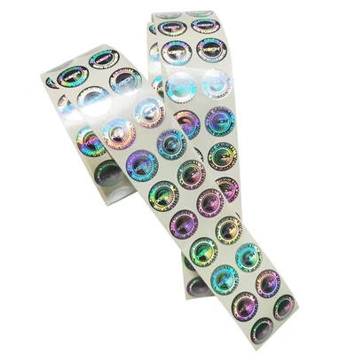 Stiker Hologram Ukuran Disesuaikan Dengan Permukaan Glossy / Matte / Buram