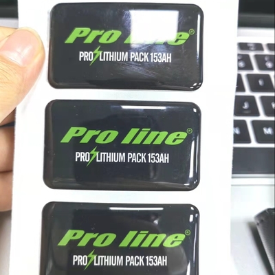 3d Circle Clear Epoxy Dome Stiker Label PP PVC PET Led